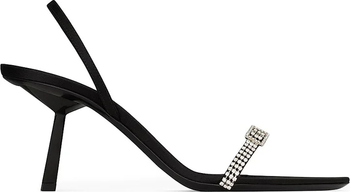 Women's Rendez-Vous Sandals in Satin Crepe - Black - Size 5