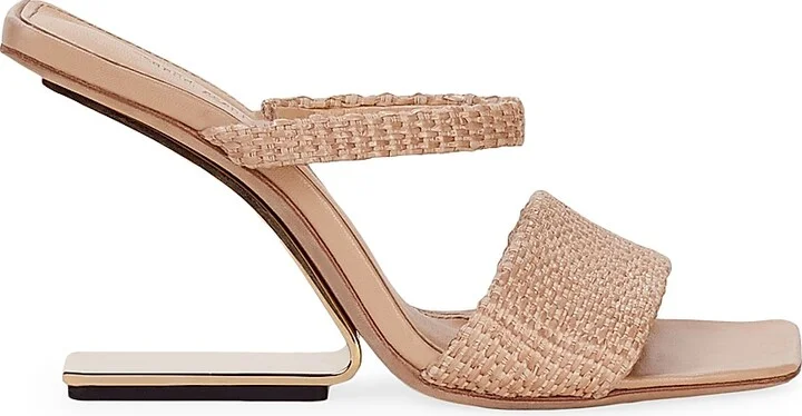 Women's Rene 83MM Woven Sandals - Natural - Size 5