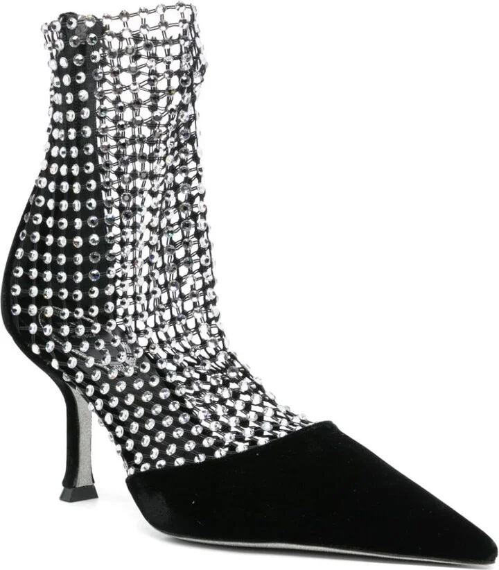 Women's Rene' Caovilla With Heel Black - Image 3