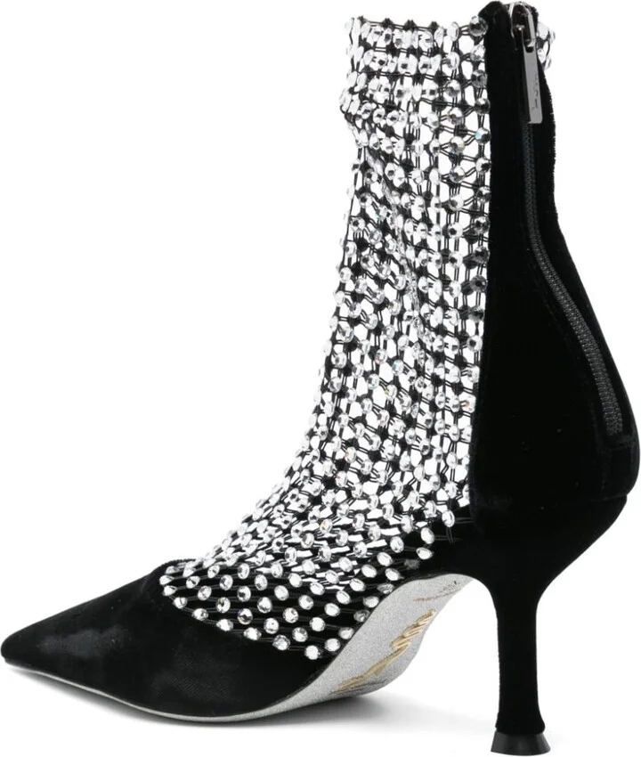 Women's Rene' Caovilla With Heel Black - Image 4