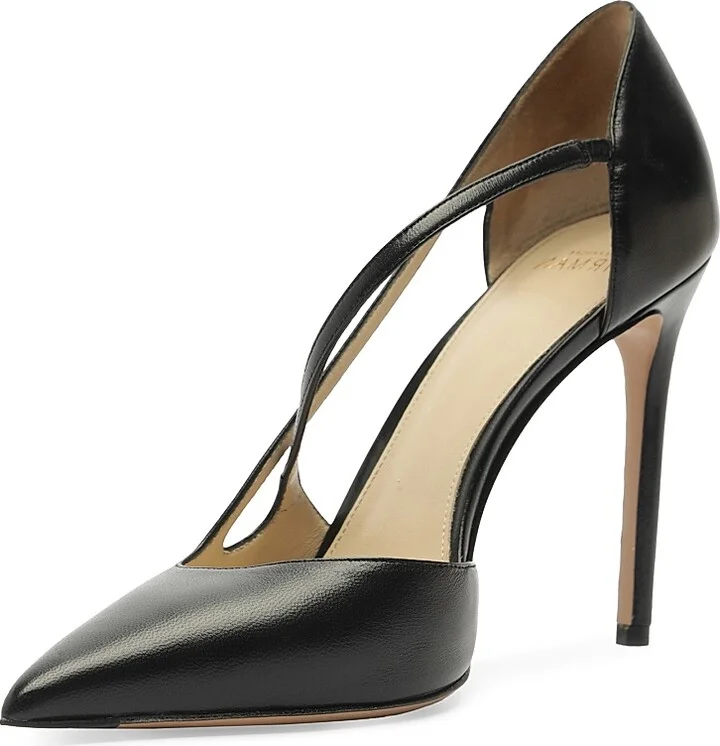 Women's Renee 100MM Leather Pumps - Black - Size 5 - Image 6
