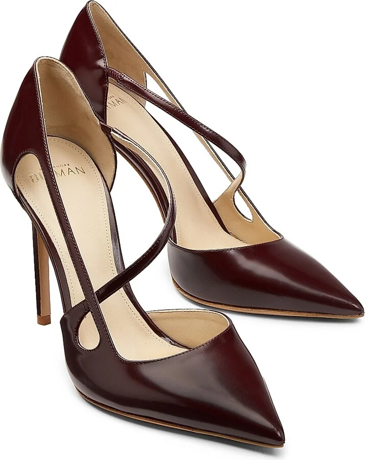 Women's Renee 100MM Leather Pumps - Black - Size 5 - Image 10