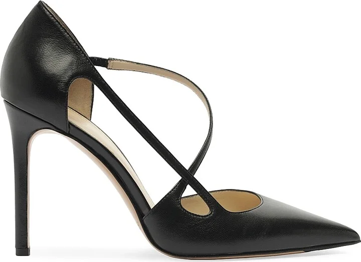 Women's Renee 100MM Leather Pumps - Black - Size 5