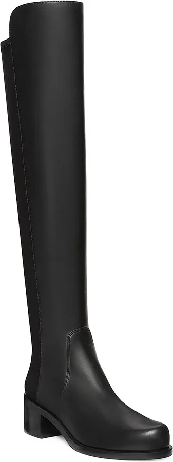 Women's Reserve Bold Leather Over-The-Knee Boots - Black - Size 11 - Image 2