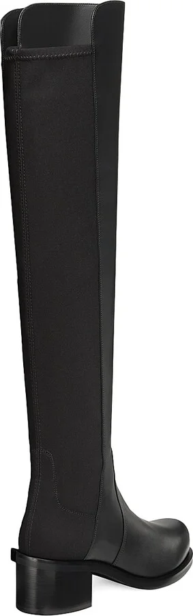 Women's Reserve Bold Leather Over-The-Knee Boots - Black - Size 11 - Image 3