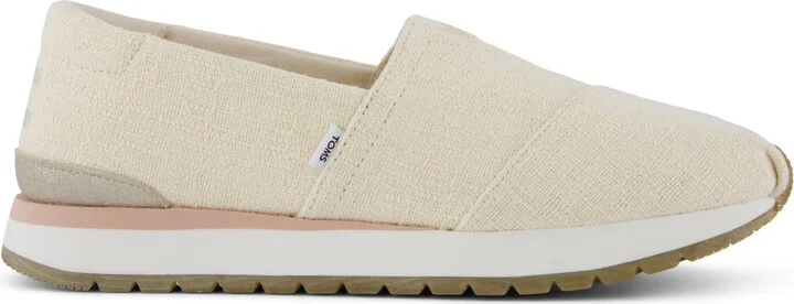 Womens Resident Plus Natural Two Tone Slub Slip On