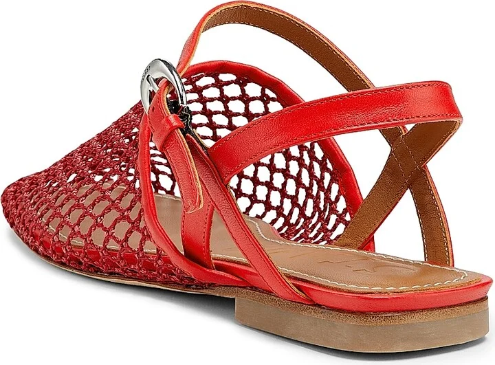 Women's Rete Mesh Sandals - Red Netting - Size 5 - Image 3