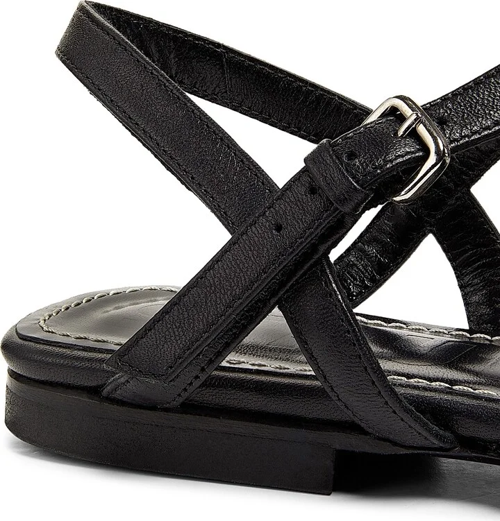 Women's Rete Paper Net Sandals - Black Netting - Size 5 - Image 6
