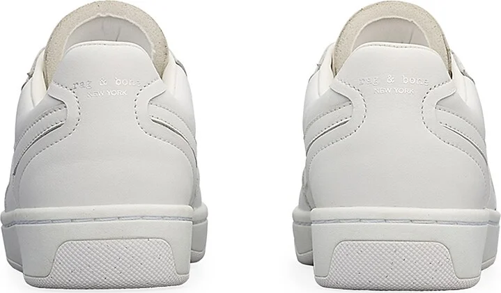 Women's Retro Court Leather Low-Top Sneakers - White - Size 7 - Image 2