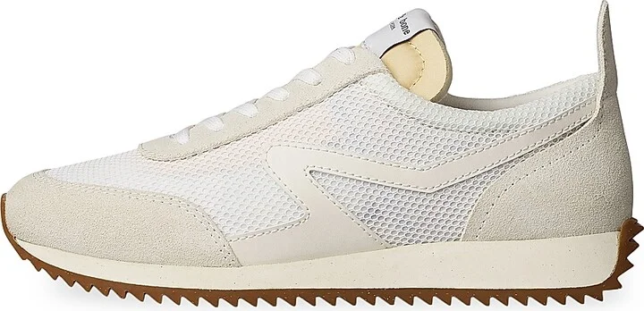 Women's Retro Runner Mesh Sneakers - Off White - Size 5
