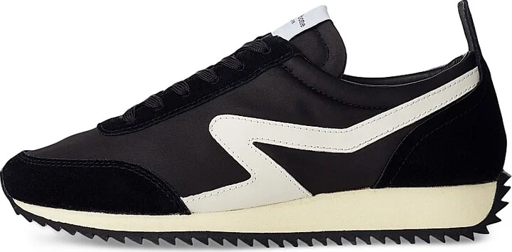 Women's Retro Runner Sneakers - Black - Size 5