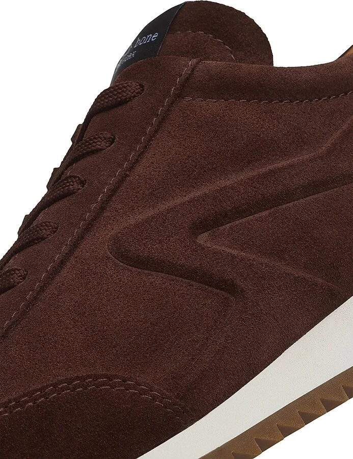 Women's Retro Runner Suede Low-Top Sneakers - Mocha Suede - Size 9 - Image 5