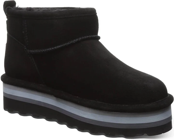 Women's Retro Shorty Boot In Black