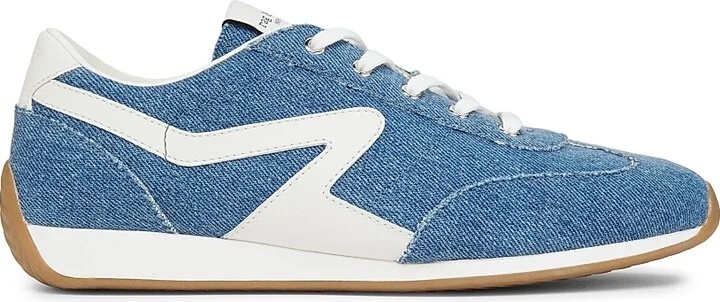 Women's Retro Slim Denim Running Sneakers - Medium Wash Denim - Size 5