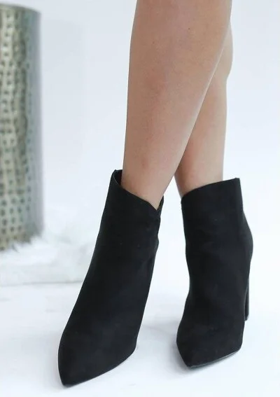 Women's Reyna Suede Bootie - Qupid - Image 2