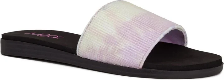 Womens Rhinestone Embellished Flip-Flops