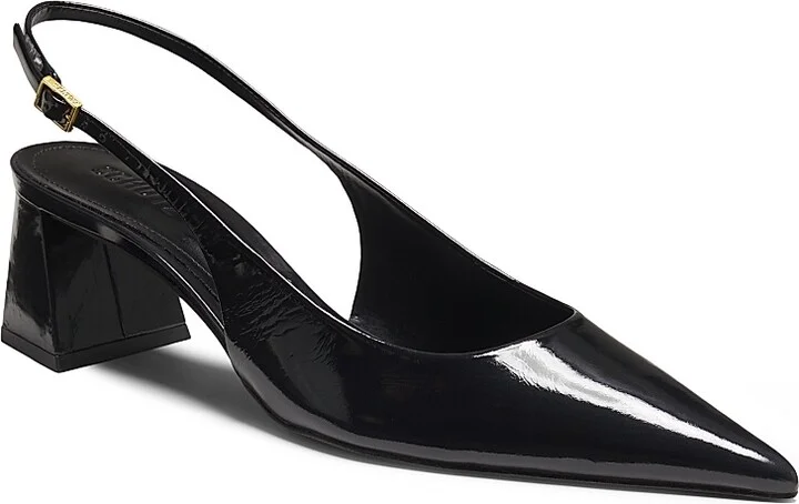 Women's Rhonda 65MM Patent Leather Slingback Pumps - Black - Size 6.5 - Image 2