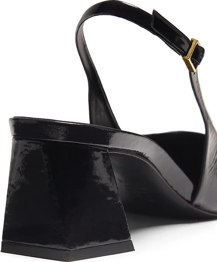 Women's Rhonda 65MM Patent Leather Slingback Pumps - Black - Size 6.5 - Image 3