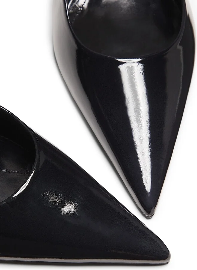 Women's Rhonda 65MM Patent Leather Slingback Pumps - Black - Size 6.5 - Image 6