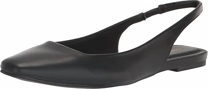 Women's Rhyme Time Sling Back Flats In Black Synthetic