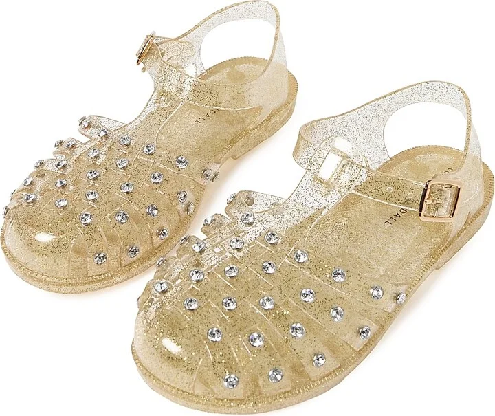 Women's Rhys Stud Jelly Sandals - Champagne - Size 9 - Image 4