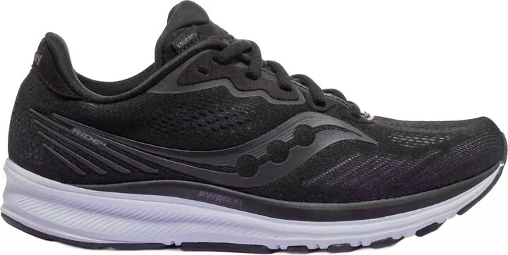Women's Ride 14 Running Sneakers In Charcoal/black