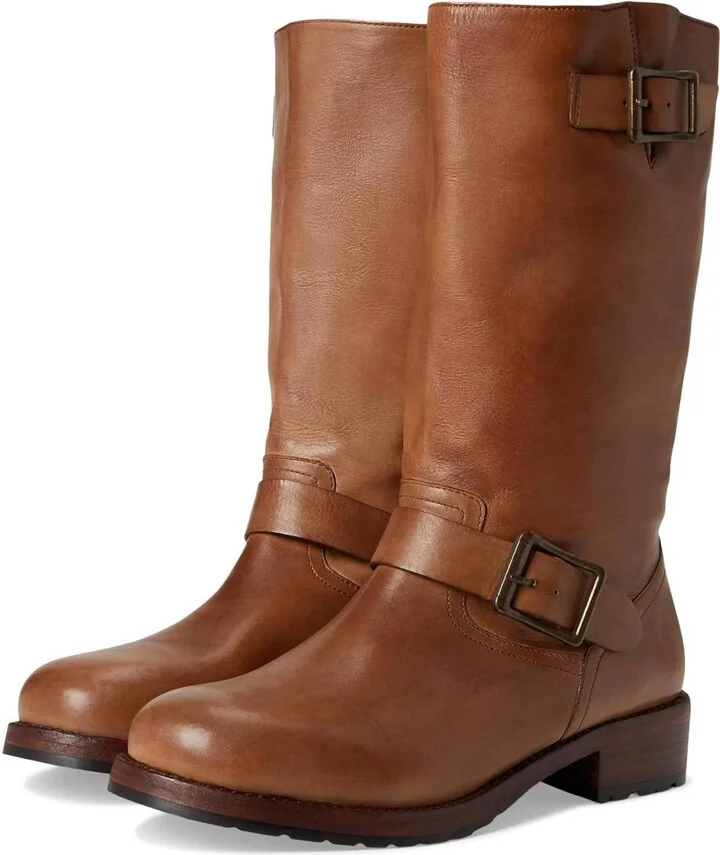 Women's Ride Or Die Engineer Boot In Burnt Caramel