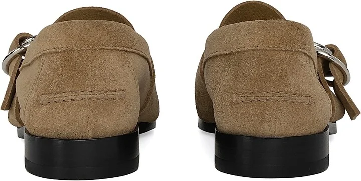 Women's Rider Suede Loafers - Sand - Size 7.5 - Image 3