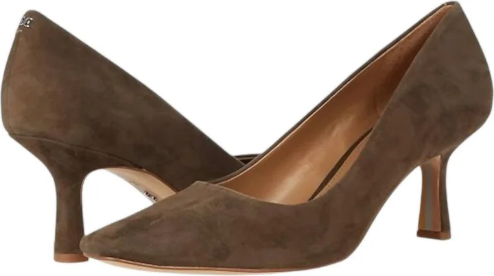 Women's Rika Pointed Toe Heels In Alpine Green Sde