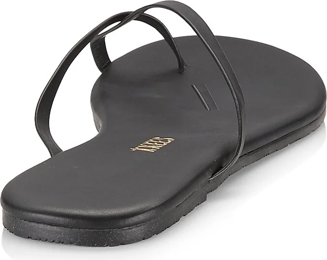 Women's Riley Leather Flip Flops - Sable - Size 5 - Image 3