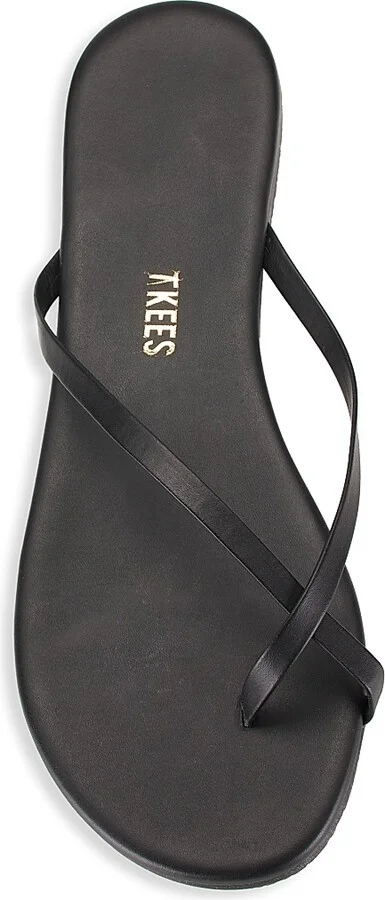 Women's Riley Leather Flip Flops - Sable - Size 5 - Image 5