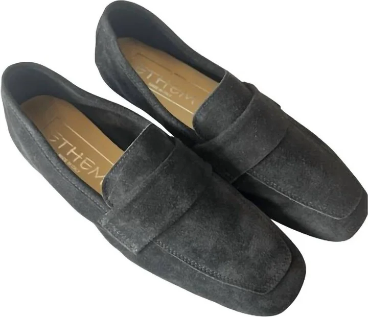 Women's Rimini Loafer In Suede Black