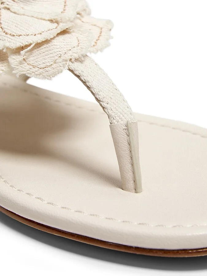 Women's Rio Denim T-Strap Sandals - Linen - Size 10 - Image 6