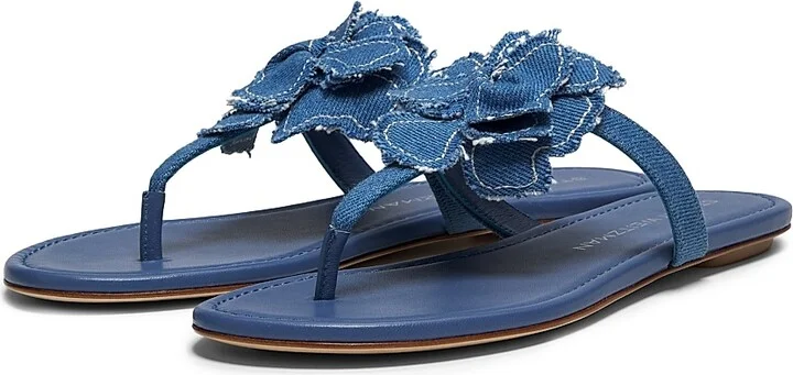 Women's Rio Denim T-Strap Sandals - Linen - Size 10 - Image 7
