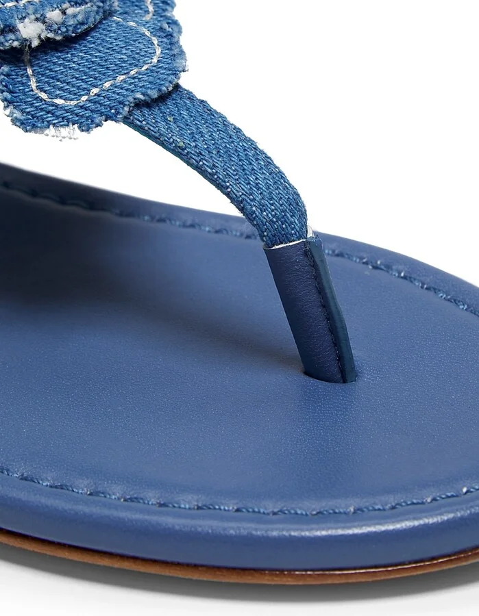 Women's Rio Denim T-Strap Sandals - Linen - Size 10 - Image 11