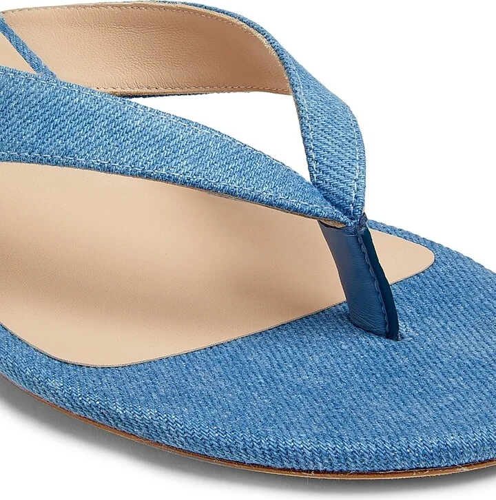 Women's Rio Sleek 35MM Denim Sandals - Washed - Size 10 - Image 5