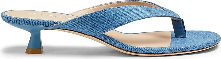 Women's Rio Sleek 35MM Denim Sandals - Washed - Size 10