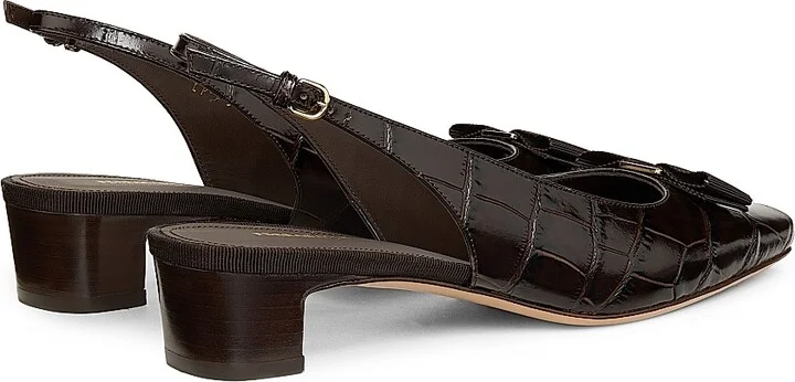 Women's Rivada 25MM Leather Slingback Pumps - Testa Di Moro - Size 5 - Image 3