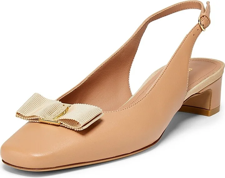 Women's Rivada 25MM Leather Slingback Pumps - Testa Di Moro - Size 5 - Image 7