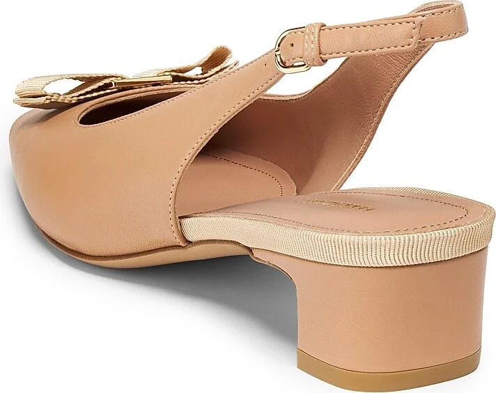 Women's Rivada 25MM Leather Slingback Pumps - Testa Di Moro - Size 5 - Image 8