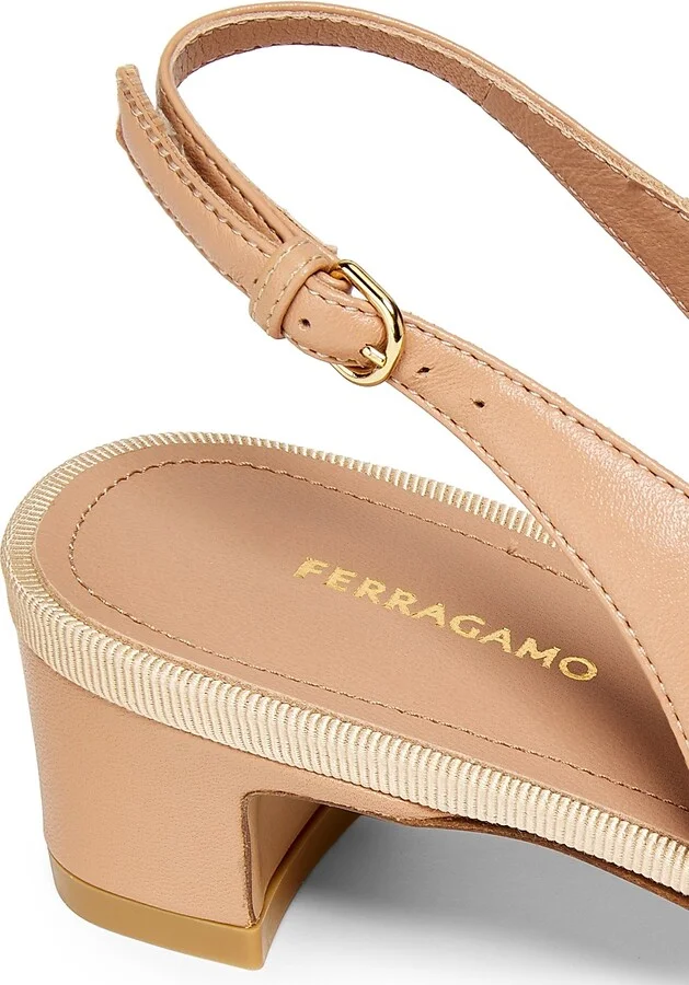 Women's Rivada 25MM Leather Slingback Pumps - Testa Di Moro - Size 5 - Image 10
