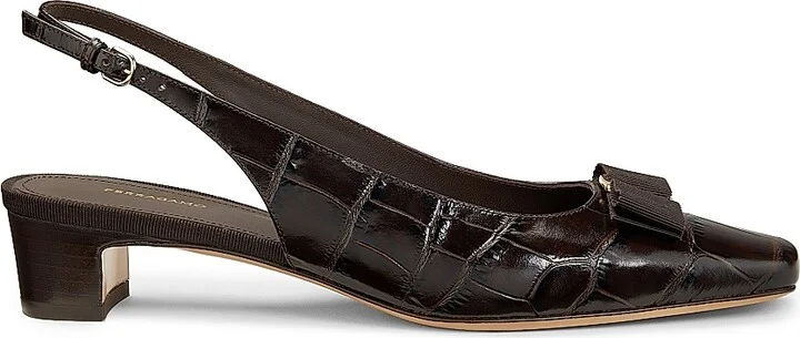 Women's Rivada 25MM Leather Slingback Pumps - Testa Di Moro - Size 5