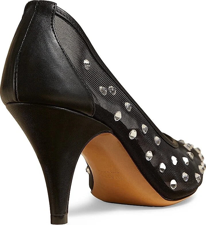 Women's River Iconic 75MM Crystal-Embellished Pumps - Black - Size 6.5 - Image 3