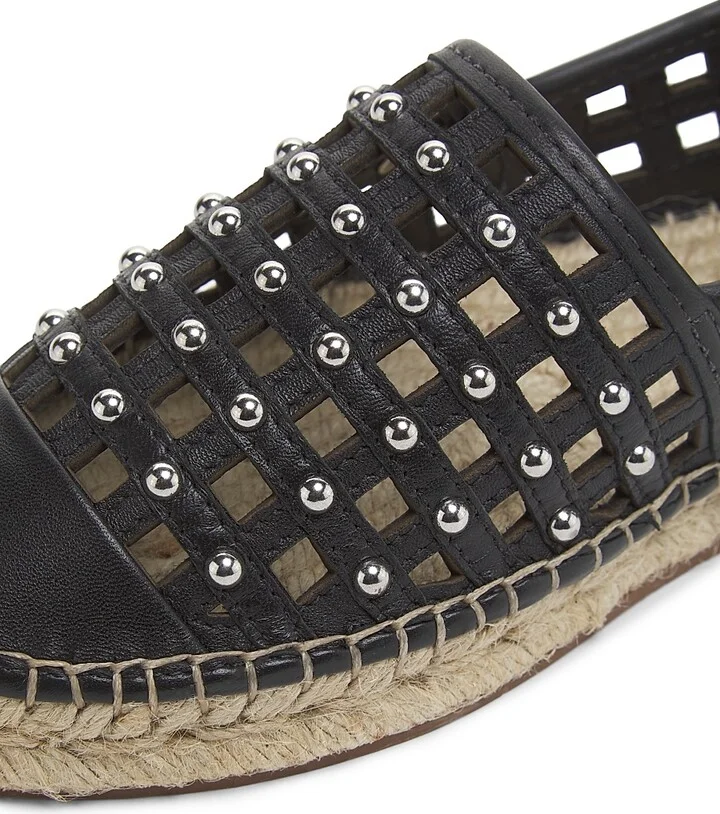 Women's Rochel Cage Studded Espadrilles - Black - Size 6 - Image 6