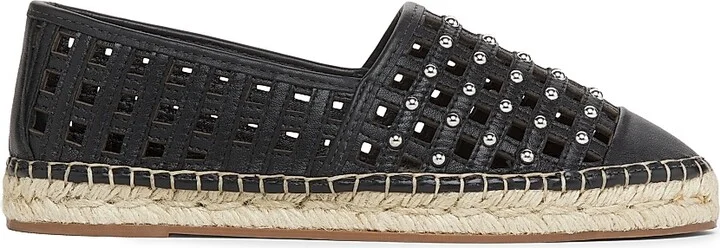 Women's Rochel Cage Studded Espadrilles - Black - Size 6
