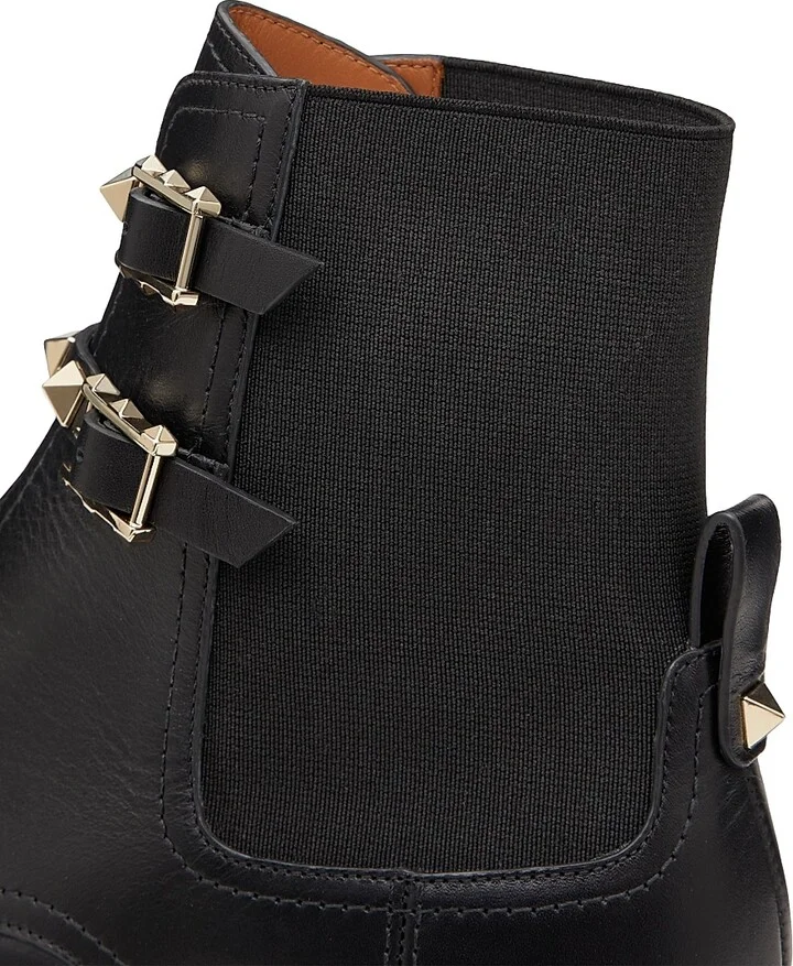Women's Rockstud 20MM Calfskin Ankle Boots - Black - Size 5 - Image 6