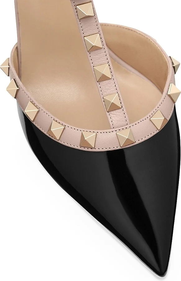 Women's Rockstud Caged Pumps 65MM - Black Poudre - Size 6 - Image 5