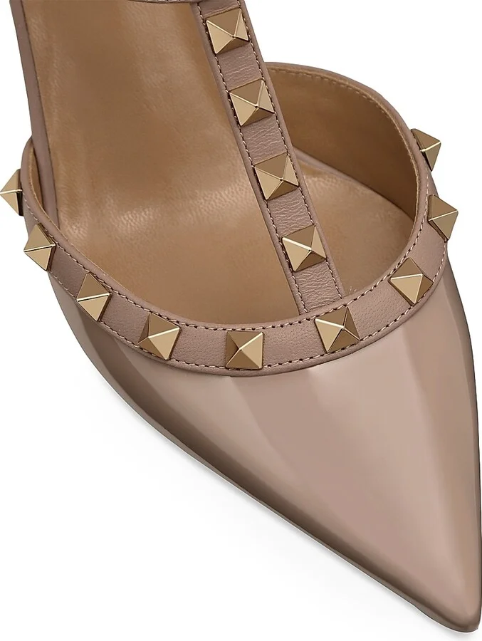 Women's Rockstud Caged Pumps 65MM - Black Poudre - Size 6 - Image 10