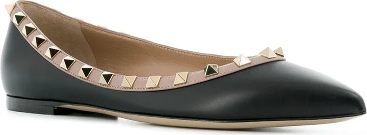 Women's Rockstud-Embellished Ballerina Shoes - Image 4