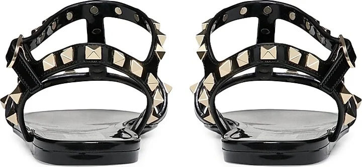 Women's Rockstud Flat Rubber Sandals - Poudre - Size 6 - Image 8